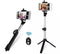 Mini tripod with three integrated self timer lever